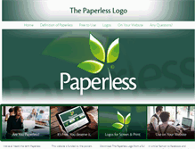 Tablet Screenshot of paperlesslogo.com